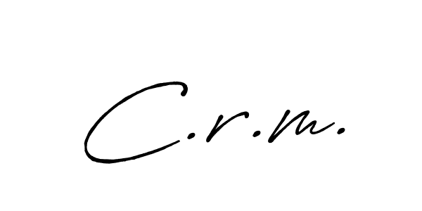 Use a signature maker to create a handwritten signature online. With this signature software, you can design (Antro_Vectra_Bolder) your own signature for name C.r.m.. C.r.m. signature style 7 images and pictures png