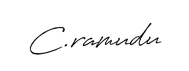 Make a beautiful signature design for name C.ramudu. With this signature (Antro_Vectra_Bolder) style, you can create a handwritten signature for free. C.ramudu signature style 7 images and pictures png