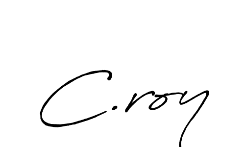 Make a beautiful signature design for name C.roy. With this signature (Antro_Vectra_Bolder) style, you can create a handwritten signature for free. C.roy signature style 7 images and pictures png