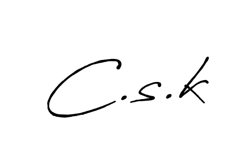 How to Draw C.s.k signature style? Antro_Vectra_Bolder is a latest design signature styles for name C.s.k. C.s.k signature style 7 images and pictures png