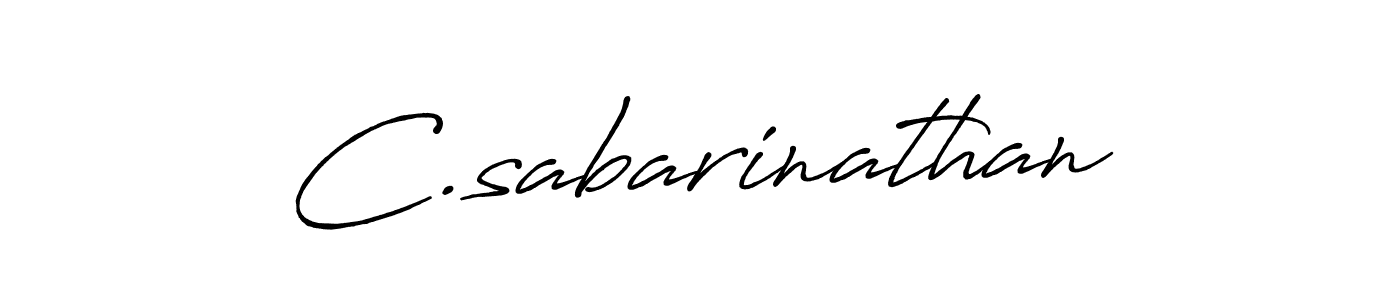 The best way (Antro_Vectra_Bolder) to make a short signature is to pick only two or three words in your name. The name C.sabarinathan include a total of six letters. For converting this name. C.sabarinathan signature style 7 images and pictures png