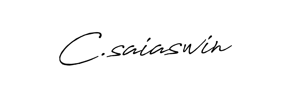 Also You can easily find your signature by using the search form. We will create C.saiaswin name handwritten signature images for you free of cost using Antro_Vectra_Bolder sign style. C.saiaswin signature style 7 images and pictures png