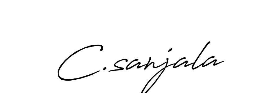 How to Draw C.sanjala signature style? Antro_Vectra_Bolder is a latest design signature styles for name C.sanjala. C.sanjala signature style 7 images and pictures png