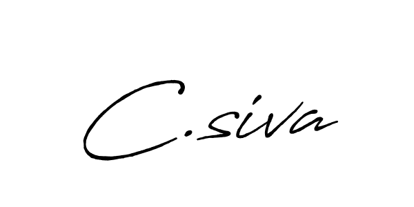 Design your own signature with our free online signature maker. With this signature software, you can create a handwritten (Antro_Vectra_Bolder) signature for name C.siva. C.siva signature style 7 images and pictures png