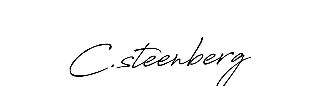 Design your own signature with our free online signature maker. With this signature software, you can create a handwritten (Antro_Vectra_Bolder) signature for name C.steenberg. C.steenberg signature style 7 images and pictures png