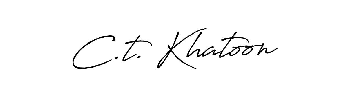 Best and Professional Signature Style for C.t. Khatoon. Antro_Vectra_Bolder Best Signature Style Collection. C.t. Khatoon signature style 7 images and pictures png