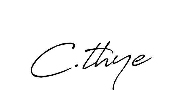 C.thye stylish signature style. Best Handwritten Sign (Antro_Vectra_Bolder) for my name. Handwritten Signature Collection Ideas for my name C.thye. C.thye signature style 7 images and pictures png