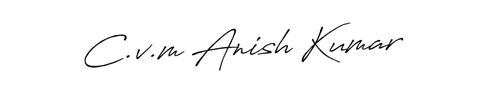 It looks lik you need a new signature style for name C.v.m Anish Kumar. Design unique handwritten (Antro_Vectra_Bolder) signature with our free signature maker in just a few clicks. C.v.m Anish Kumar signature style 7 images and pictures png