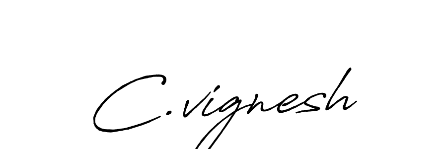 Also we have C.vignesh name is the best signature style. Create professional handwritten signature collection using Antro_Vectra_Bolder autograph style. C.vignesh signature style 7 images and pictures png