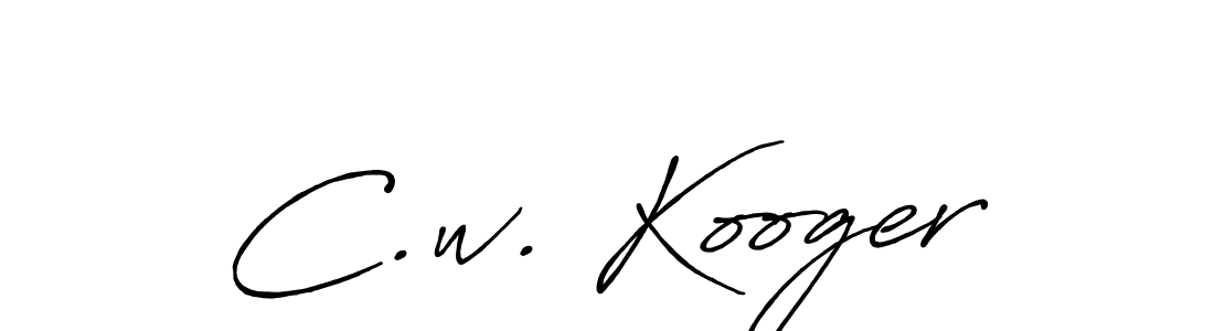 The best way (Antro_Vectra_Bolder) to make a short signature is to pick only two or three words in your name. The name C.w. Kooger include a total of six letters. For converting this name. C.w. Kooger signature style 7 images and pictures png