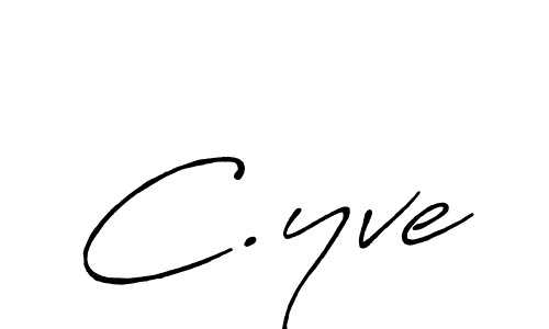 Create a beautiful signature design for name C.yve. With this signature (Antro_Vectra_Bolder) fonts, you can make a handwritten signature for free. C.yve signature style 7 images and pictures png