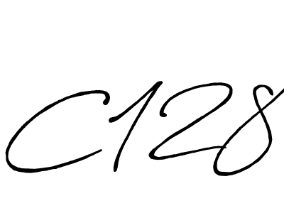 if you are searching for the best signature style for your name C128. so please give up your signature search. here we have designed multiple signature styles  using Antro_Vectra_Bolder. C128 signature style 7 images and pictures png