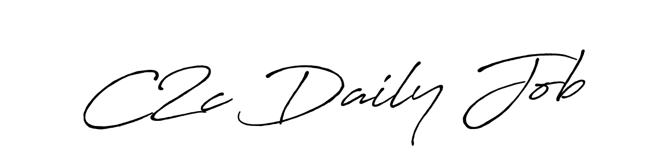 Make a beautiful signature design for name C2c Daily Job. With this signature (Antro_Vectra_Bolder) style, you can create a handwritten signature for free. C2c Daily Job signature style 7 images and pictures png