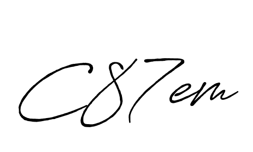 How to make C87em signature? Antro_Vectra_Bolder is a professional autograph style. Create handwritten signature for C87em name. C87em signature style 7 images and pictures png