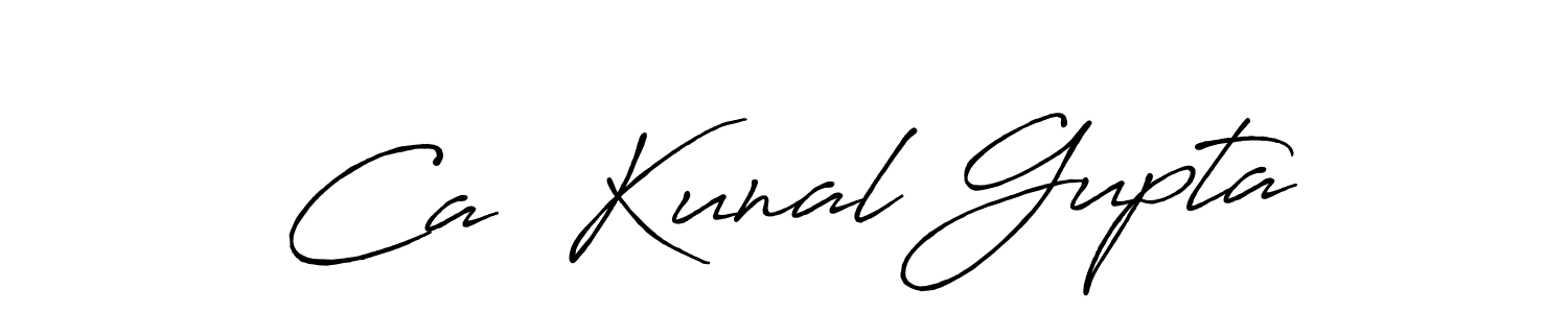 Make a short Ca  Kunal Gupta signature style. Manage your documents anywhere anytime using Antro_Vectra_Bolder. Create and add eSignatures, submit forms, share and send files easily. Ca  Kunal Gupta signature style 7 images and pictures png