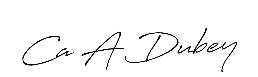 How to make Ca A Dubey signature? Antro_Vectra_Bolder is a professional autograph style. Create handwritten signature for Ca A Dubey name. Ca A Dubey signature style 7 images and pictures png
