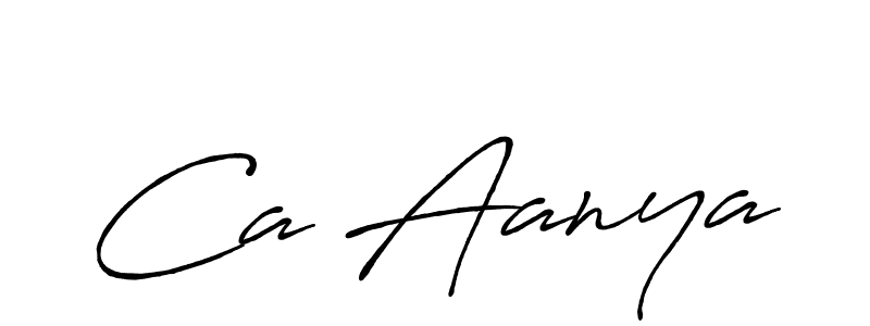 Also You can easily find your signature by using the search form. We will create Ca Aanya name handwritten signature images for you free of cost using Antro_Vectra_Bolder sign style. Ca Aanya signature style 7 images and pictures png