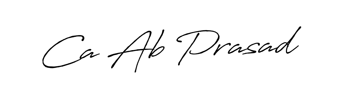 Also we have Ca Ab Prasad name is the best signature style. Create professional handwritten signature collection using Antro_Vectra_Bolder autograph style. Ca Ab Prasad signature style 7 images and pictures png