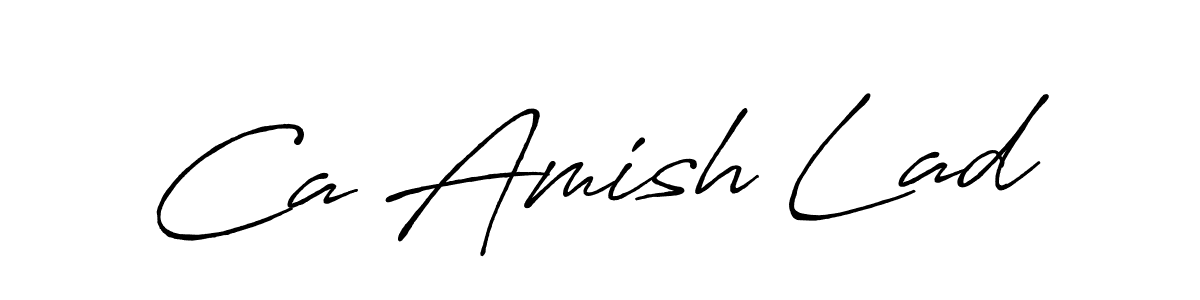 Design your own signature with our free online signature maker. With this signature software, you can create a handwritten (Antro_Vectra_Bolder) signature for name Ca Amish Lad. Ca Amish Lad signature style 7 images and pictures png