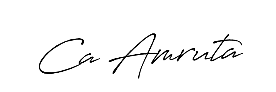 How to Draw Ca Amruta signature style? Antro_Vectra_Bolder is a latest design signature styles for name Ca Amruta. Ca Amruta signature style 7 images and pictures png