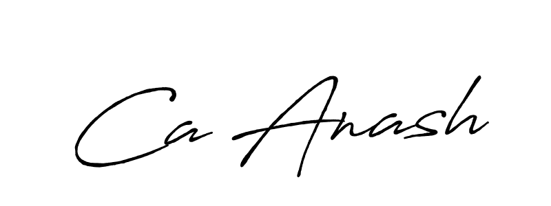 Also You can easily find your signature by using the search form. We will create Ca Anash name handwritten signature images for you free of cost using Antro_Vectra_Bolder sign style. Ca Anash signature style 7 images and pictures png