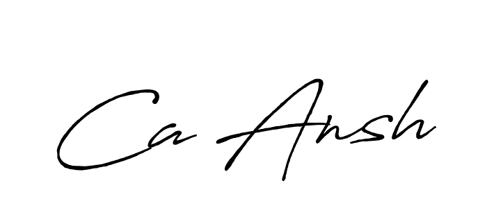 Make a beautiful signature design for name Ca Ansh. With this signature (Antro_Vectra_Bolder) style, you can create a handwritten signature for free. Ca Ansh signature style 7 images and pictures png