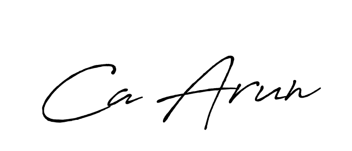 Similarly Antro_Vectra_Bolder is the best handwritten signature design. Signature creator online .You can use it as an online autograph creator for name Ca Arun. Ca Arun signature style 7 images and pictures png