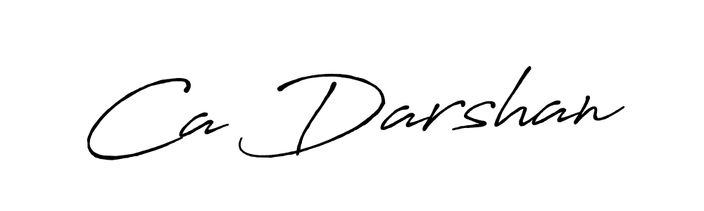 Create a beautiful signature design for name Ca Darshan. With this signature (Antro_Vectra_Bolder) fonts, you can make a handwritten signature for free. Ca Darshan signature style 7 images and pictures png
