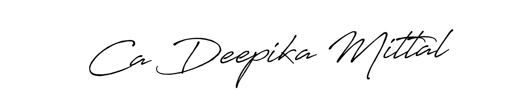 Also we have Ca Deepika Mittal name is the best signature style. Create professional handwritten signature collection using Antro_Vectra_Bolder autograph style. Ca Deepika Mittal signature style 7 images and pictures png