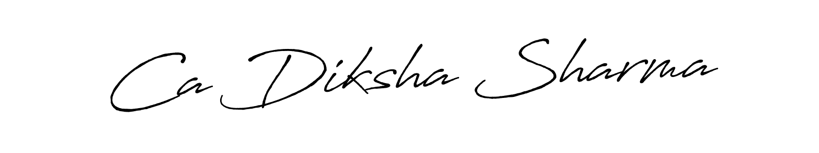 Once you've used our free online signature maker to create your best signature Antro_Vectra_Bolder style, it's time to enjoy all of the benefits that Ca Diksha Sharma name signing documents. Ca Diksha Sharma signature style 7 images and pictures png