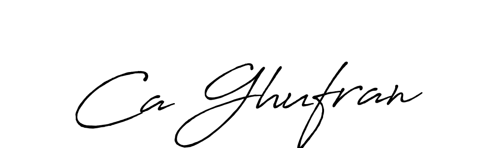 The best way (Antro_Vectra_Bolder) to make a short signature is to pick only two or three words in your name. The name Ca Ghufran include a total of six letters. For converting this name. Ca Ghufran signature style 7 images and pictures png