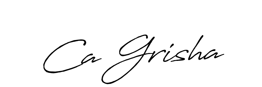 Use a signature maker to create a handwritten signature online. With this signature software, you can design (Antro_Vectra_Bolder) your own signature for name Ca Grisha. Ca Grisha signature style 7 images and pictures png