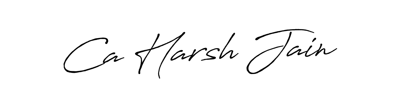 How to Draw Ca Harsh Jain signature style? Antro_Vectra_Bolder is a latest design signature styles for name Ca Harsh Jain. Ca Harsh Jain signature style 7 images and pictures png