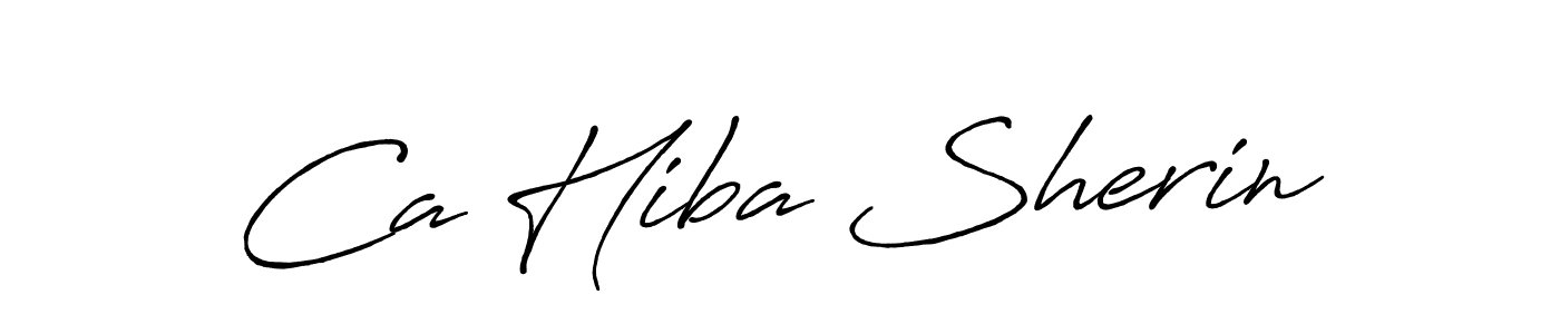 Once you've used our free online signature maker to create your best signature Antro_Vectra_Bolder style, it's time to enjoy all of the benefits that Ca Hiba Sherin name signing documents. Ca Hiba Sherin signature style 7 images and pictures png