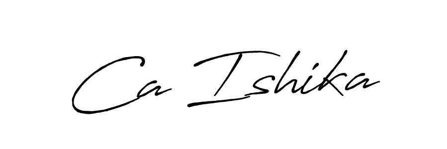 How to Draw Ca Ishika signature style? Antro_Vectra_Bolder is a latest design signature styles for name Ca Ishika. Ca Ishika signature style 7 images and pictures png