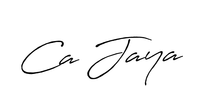 Also You can easily find your signature by using the search form. We will create Ca Jaya name handwritten signature images for you free of cost using Antro_Vectra_Bolder sign style. Ca Jaya signature style 7 images and pictures png