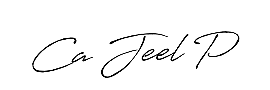 Ca Jeel P stylish signature style. Best Handwritten Sign (Antro_Vectra_Bolder) for my name. Handwritten Signature Collection Ideas for my name Ca Jeel P. Ca Jeel P signature style 7 images and pictures png