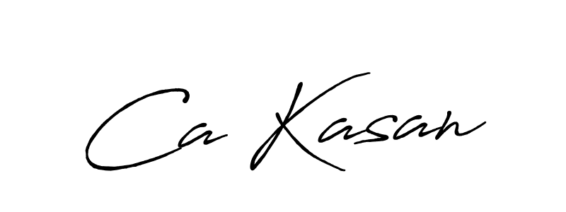 if you are searching for the best signature style for your name Ca Kasan. so please give up your signature search. here we have designed multiple signature styles  using Antro_Vectra_Bolder. Ca Kasan signature style 7 images and pictures png