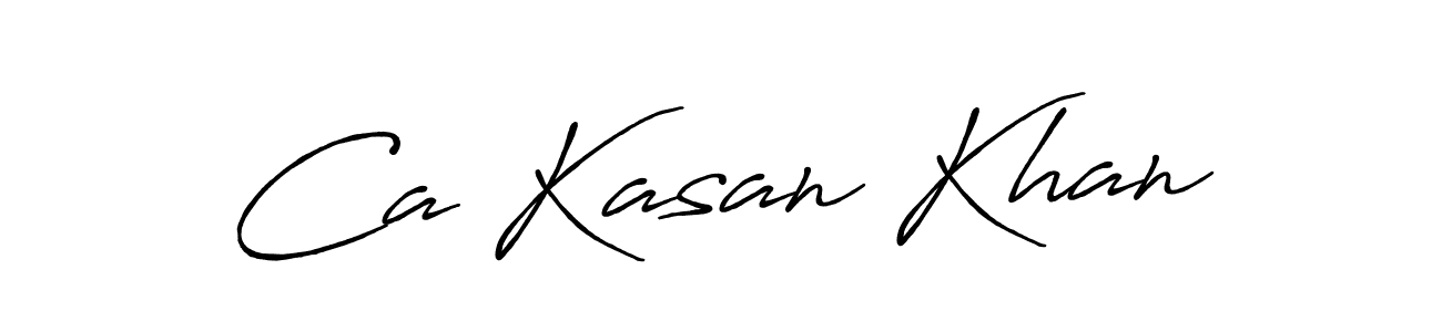 Ca Kasan Khan stylish signature style. Best Handwritten Sign (Antro_Vectra_Bolder) for my name. Handwritten Signature Collection Ideas for my name Ca Kasan Khan. Ca Kasan Khan signature style 7 images and pictures png