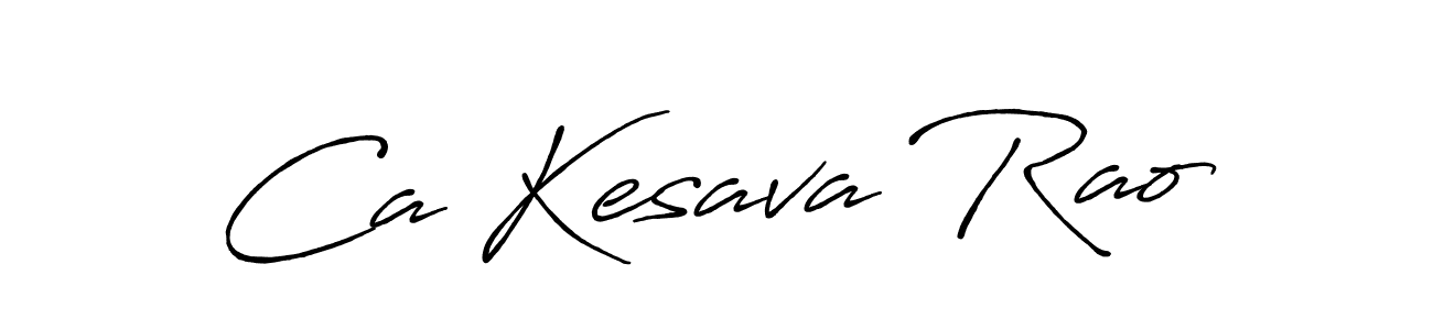 Antro_Vectra_Bolder is a professional signature style that is perfect for those who want to add a touch of class to their signature. It is also a great choice for those who want to make their signature more unique. Get Ca Kesava Rao name to fancy signature for free. Ca Kesava Rao signature style 7 images and pictures png