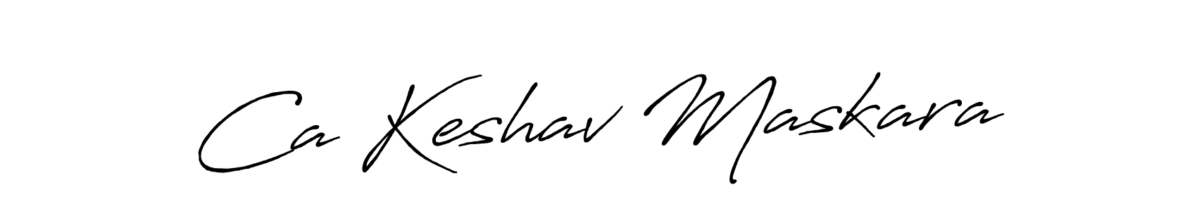 The best way (Antro_Vectra_Bolder) to make a short signature is to pick only two or three words in your name. The name Ca Keshav Maskara include a total of six letters. For converting this name. Ca Keshav Maskara signature style 7 images and pictures png