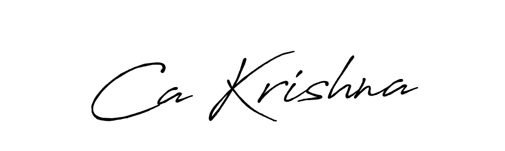 Also You can easily find your signature by using the search form. We will create Ca Krishna name handwritten signature images for you free of cost using Antro_Vectra_Bolder sign style. Ca Krishna signature style 7 images and pictures png