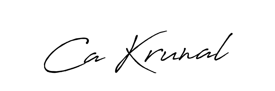 Once you've used our free online signature maker to create your best signature Antro_Vectra_Bolder style, it's time to enjoy all of the benefits that Ca Krunal name signing documents. Ca Krunal signature style 7 images and pictures png