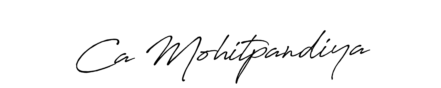 Antro_Vectra_Bolder is a professional signature style that is perfect for those who want to add a touch of class to their signature. It is also a great choice for those who want to make their signature more unique. Get Ca Mohitpandiya name to fancy signature for free. Ca Mohitpandiya signature style 7 images and pictures png