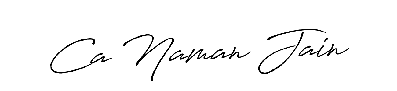 Antro_Vectra_Bolder is a professional signature style that is perfect for those who want to add a touch of class to their signature. It is also a great choice for those who want to make their signature more unique. Get Ca Naman Jain name to fancy signature for free. Ca Naman Jain signature style 7 images and pictures png