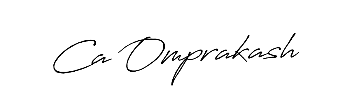 Ca Omprakash stylish signature style. Best Handwritten Sign (Antro_Vectra_Bolder) for my name. Handwritten Signature Collection Ideas for my name Ca Omprakash. Ca Omprakash signature style 7 images and pictures png