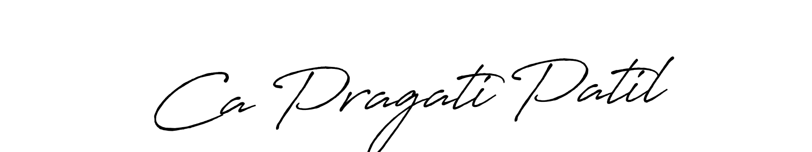 How to make Ca Pragati Patil signature? Antro_Vectra_Bolder is a professional autograph style. Create handwritten signature for Ca Pragati Patil name. Ca Pragati Patil signature style 7 images and pictures png