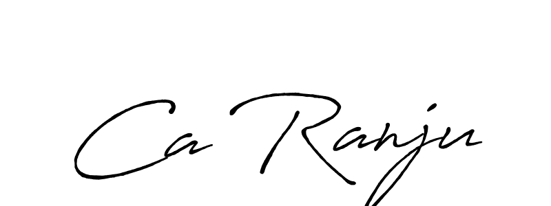 You should practise on your own different ways (Antro_Vectra_Bolder) to write your name (Ca Ranju) in signature. don't let someone else do it for you. Ca Ranju signature style 7 images and pictures png