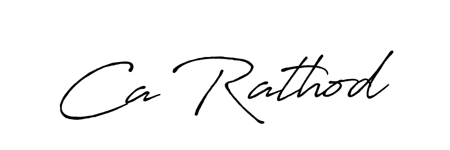 Antro_Vectra_Bolder is a professional signature style that is perfect for those who want to add a touch of class to their signature. It is also a great choice for those who want to make their signature more unique. Get Ca Rathod name to fancy signature for free. Ca Rathod signature style 7 images and pictures png