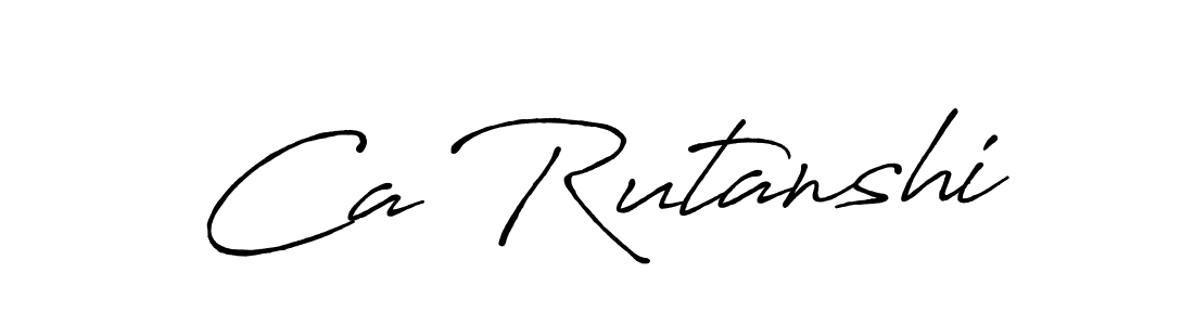 Antro_Vectra_Bolder is a professional signature style that is perfect for those who want to add a touch of class to their signature. It is also a great choice for those who want to make their signature more unique. Get Ca Rutanshi name to fancy signature for free. Ca Rutanshi signature style 7 images and pictures png